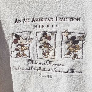 Vintage White Mickey Minnie Mouse Disney Crewneck